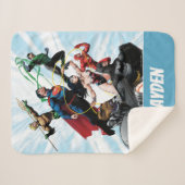 Justice League - Groep 1 Sherpa Deken (Voorkant (horizontaal))