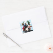 Justice League - Groep 1 Vierkante Sticker (Envelop)