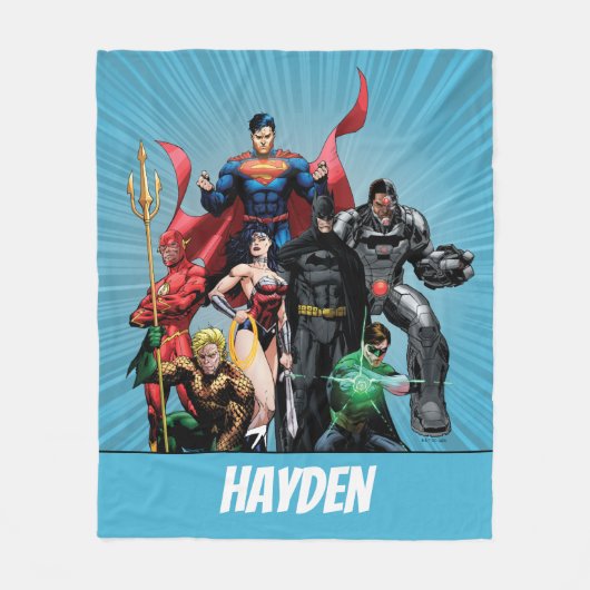 Justice League - Groep 2 Fleece Deken (Voorkant)