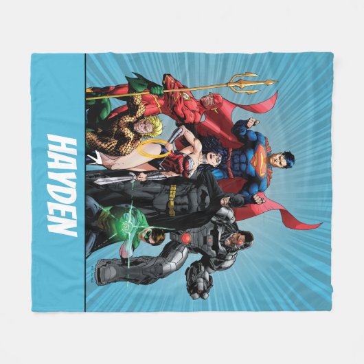 Justice League - Groep 2 Fleece Deken (Voorkant (Horizontaal))