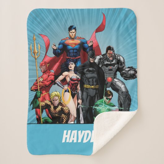 Justice League - Groep 2 Sherpa Deken (Voorkant)