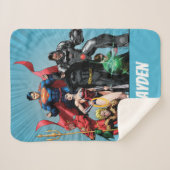 Justice League - Groep 2 Sherpa Deken (Voorkant (horizontaal))