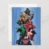 Justice League - Groep 3 Briefkaart (Voorkant / Achterkant)