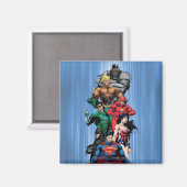 Justice League - Groep 3 Magneet (Voorkant / Achterkant)