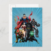 Justice League - Group 2 Briefkaart (Voorkant / Achterkant)