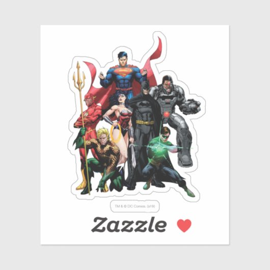 Justice League - Group Sticker (Vel)