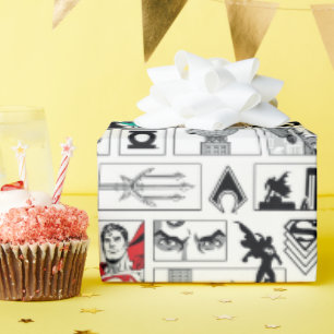 Justice League Helden Paneel Patroon Cadeaupapier