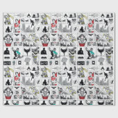 Justice League Helden Paneel Patroon Cadeaupapier (Vlak)