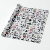 Justice League Helden Paneel Patroon Cadeaupapier (Uitgerold)