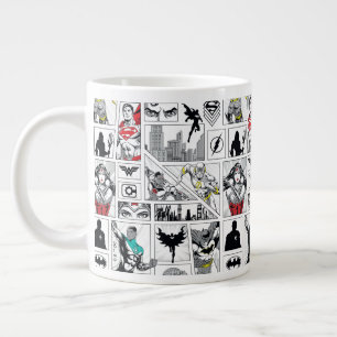 Justice League Heldhaftig Paneel Patroon Grote Koffiekop