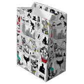 Justice League Heldhaftig Paneel Patroon Medium Cadeauzakje (Achterkant Gekanteld)