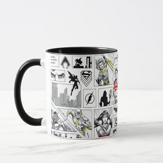 Justice League Heldhaftig Paneel Patroon Mok (Links)