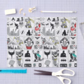 Justice League Heldhaftig Paneel Patroon Tissuepapier (Craft)