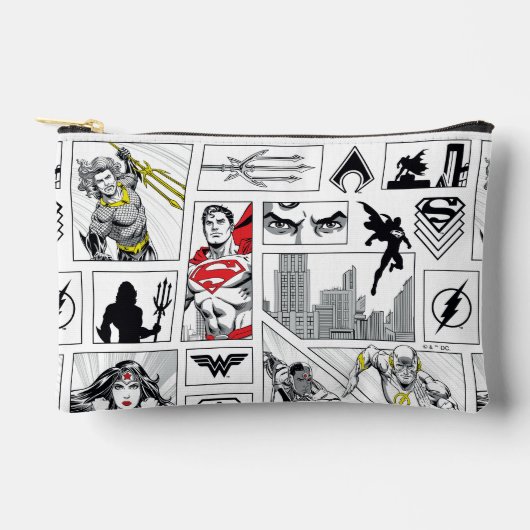 Justice League Heldhaftig Paneelpatroon Etui (Voorkant)