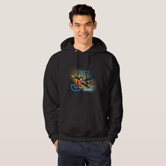 Justice League Heroes United Hoodie (Voorkant volledig)