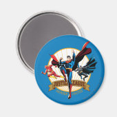 Justice League Heroes United Magneet (Voorkant / Achterkant)