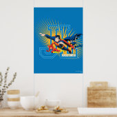 Justice League Heroes United Poster (Keuken)