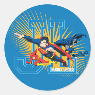 Justice League Heroes United Ronde Sticker