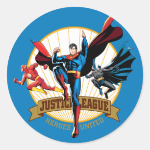 Justice League Heroes United Ronde Sticker