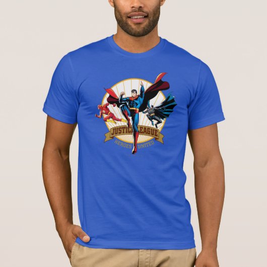 Justice League Heroes United T-shirt (Voorkant)