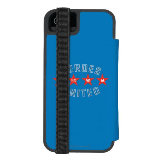 Justice League Heroes Unlinked Logos Incipio iPhone Portemonnee Hoesje (Agenda Achterkant)