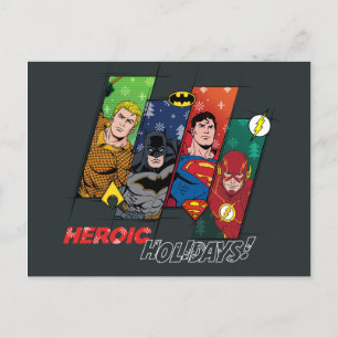 Justice League "Heroic Feestdagen!" Feestdagenkaart