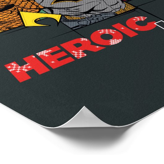 Justice League "Heroic Feestdagen!" Poster (Hoek)