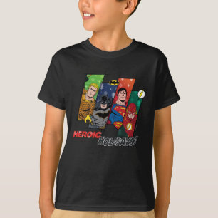 Justice League "Heroic Feestdagen!" T-shirt