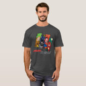 Justice League "Heroic Feestdagen!" T-shirt (Voorkant volledig)