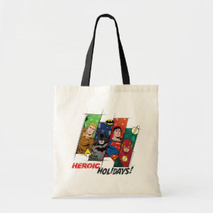 Justice League "Heroic Feestdagen!" Tote Bag