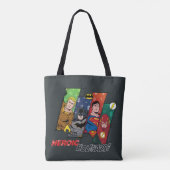 Justice League "Heroic Feestdagen!" Tote Bag (Achterkant)
