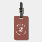 Justice League | Het Flash Retro Lightning Embleem Bagagelabel (Voorkant verticaal)