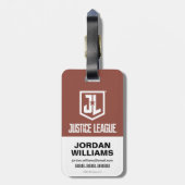 Justice League | Het Flash Retro Lightning Embleem Bagagelabel (Achterkant verticaal)