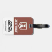 Justice League | Het Flash Retro Lightning Embleem Bagagelabel (Achterkant horizontaal)