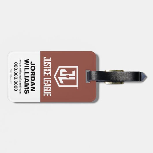 Justice League | Het Flash Retro Lightning Embleem Bagagelabel (Achterkant horizontaal)