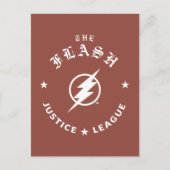 Justice League | Het Flash Retro Lightning Embleem Briefkaart (Voorkant)