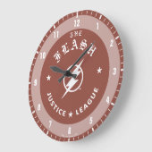 Justice League | Het Flash Retro Lightning Embleem Grote Klok (Hoek)