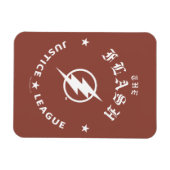 Justice League | Het Flash Retro Lightning Embleem Magneet (Horizontaal)