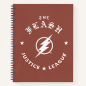 Justice League | Het Flash Retro Lightning Embleem Notitieboek (Voorkant)