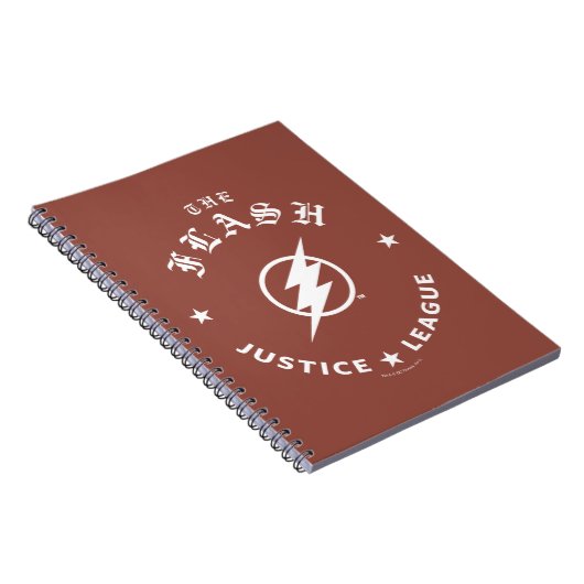 Justice League | Het Flash Retro Lightning Embleem Notitieboek (Rechterzijde)