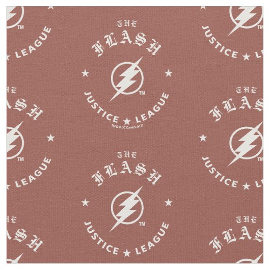 Justice League | Het Flash Retro Lightning Embleem Stof (Close Up)