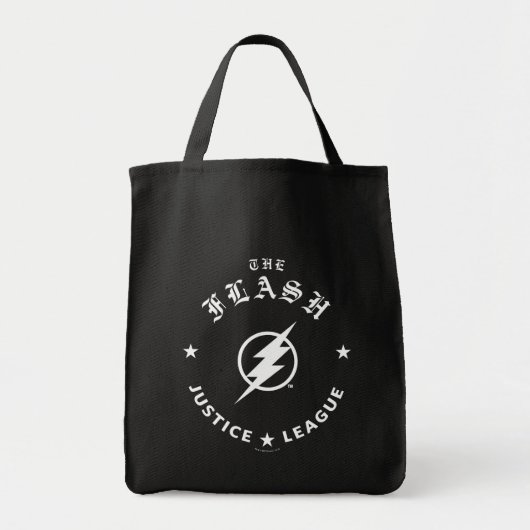 Justice League | Het Flash Retro Lightning Embleem Tote Bag (Voorkant)