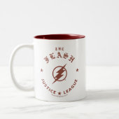 Justice League | Het Flash Retro Lightning Embleem Tweekleurige Koffiemok (Links)