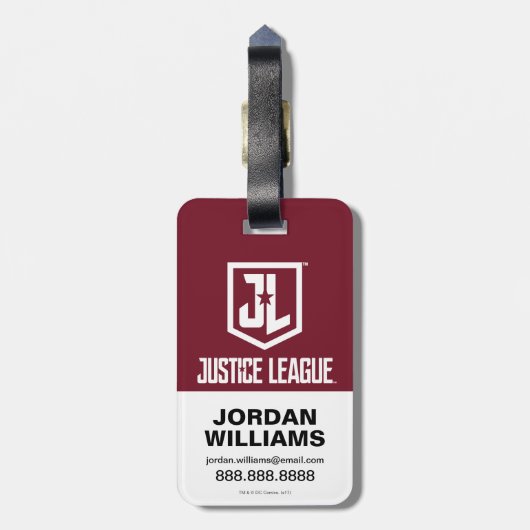 Justice League | Het Symbool van de Flits van de B Bagagelabel (Achterkant verticaal)