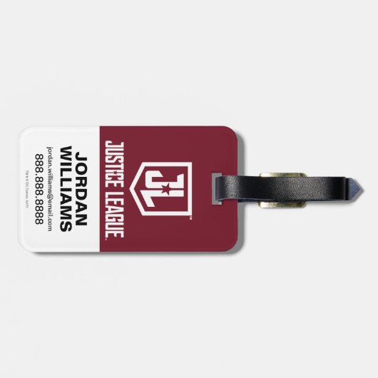 Justice League | Het Symbool van de Flits van de B Bagagelabel (Achterkant horizontaal)