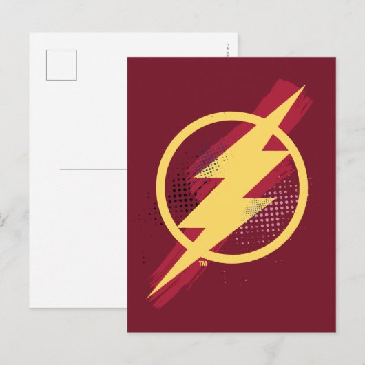 Justice League | Het Symbool van de Flits van de B Briefkaart (Voorkant / Achterkant)