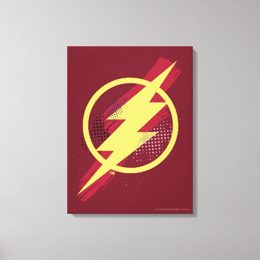 Justice League | Het Symbool van de Flits van de B Canvas Afdruk (Voorkant)
