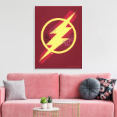Justice League | Het Symbool van de Flits van de B Canvas Afdruk (Insitu (Woonkamer))