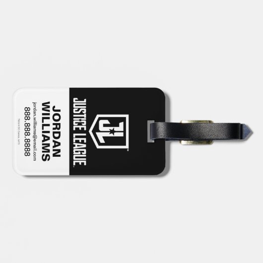 Justice League | Het symbool van de metalen bouten Bagagelabel (Achterkant horizontaal)