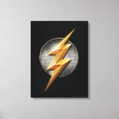 Justice League | Het symbool van de metalen bouten Canvas Afdruk (Voorkant)